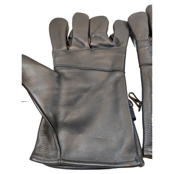 Motorcycle Gloves Black Leather Size 6, Very Nice Condition. - Picture 3 of 11